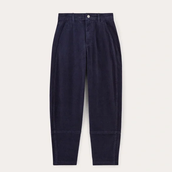 Everlane - The Utility Barrel Pant - Navy Corduroy - Size 6 - Picture 1 of 15